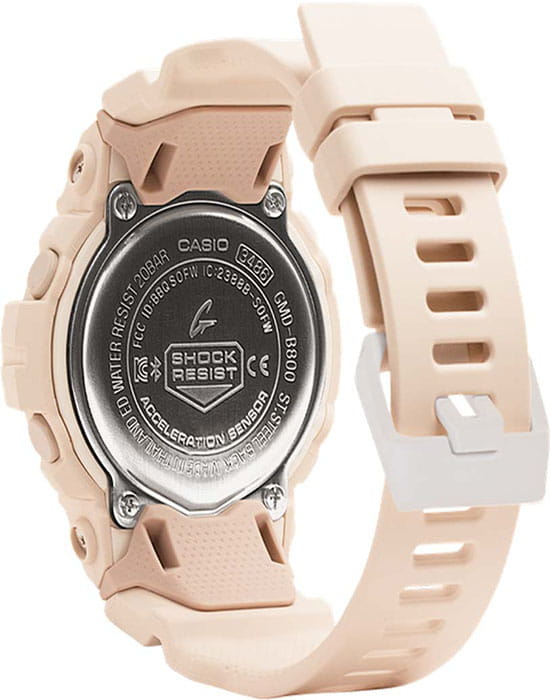 Casio Casio G-Shock GMD-B800-4, g-shock япония женские часы на браслете каучук боковой вид